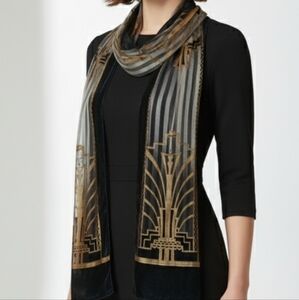 Vintage Liz Claiborne Art Deco Scarf